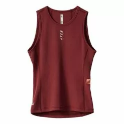 Maillot De Corps MAAP Thermal Sans Manches Rouge Henné Femme