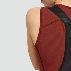 Maillot De Corps MAAP Thermal Sans Manches Rouge Henné Femme -Casques Cyclisme importe magasin map wbl038 hna 005