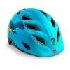 Casque MET Genio Bleu Dinosaures Brillant Enfant