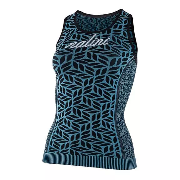 Maillot De Corps Nalini New Sans Manches Bleu Noir Femme 3 Maillot De Corps Nalini New Sans Manches Bleu Noir Femme