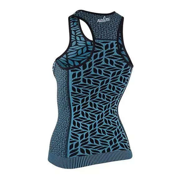Maillot De Corps Nalini New Sans Manches Bleu Noir Femme 4 Maillot De Corps Nalini New Sans Manches Bleu Noir Femme – Image 2