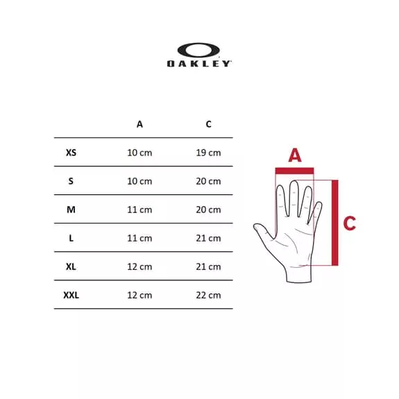 Gants Longs Oakley Off Camber Gris Foncé Grenat 4 Gants Longs Oakley Off Camber Gris Foncé Grenat – Image 2