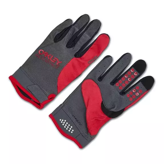 Gants Longs Oakley All Mountain Gris Rouge 3 Gants Longs Oakley All Mountain Gris Rouge