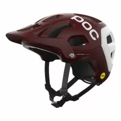 Casque POC Tectal Race MIPS Grenat Blanc Mat