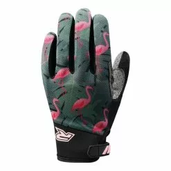 Gants Longs Racer GP Style Vert Rose Enfant