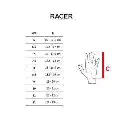 Gants Racer GP Style Noir -Casques Cyclisme importe magasin rcr u com gloves st v1 3