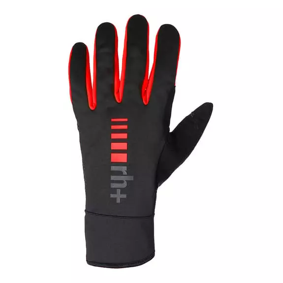 Gants Longs Rh+ Softshell Noir Rouge 3 Gants Longs Rh+ Softshell Noir Rouge