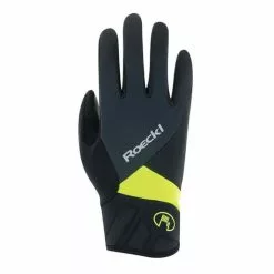Gants Longs Roeckl Runaz Windproof GORE TEX INFINIUM Noir Gris Jaune