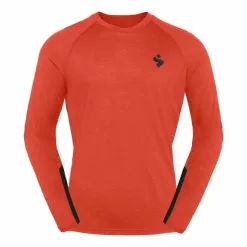 Maillot De Corps Sweet Protection Hunter Merino Manche Longue Rouge