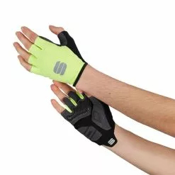 Gants Sportful Total Comfort Jaune Fluo Noir Femme
