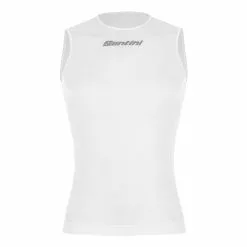 Maillot De Corps Santini Rete Sans Manches Blanc