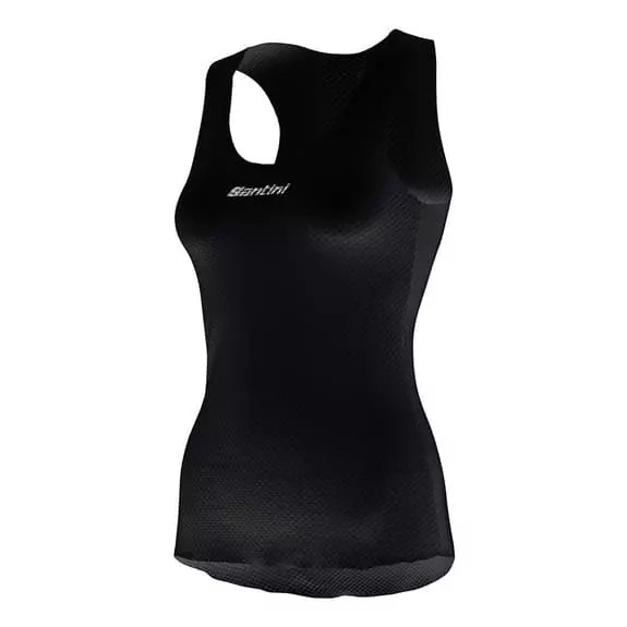 Maillot De Corps Santini Dry Sans Manches Noir Femme 3 Maillot De Corps Santini Dry Sans Manches Noir Femme
