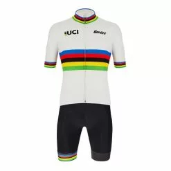 Équipement Santini UCI World Champion 2021 Blanc Noir