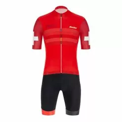 Équipement Santini UCI Varese 1951 Rouge Noir