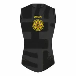 Maillot De Corps Santini La Flèche Wallone Sans Manches Noir