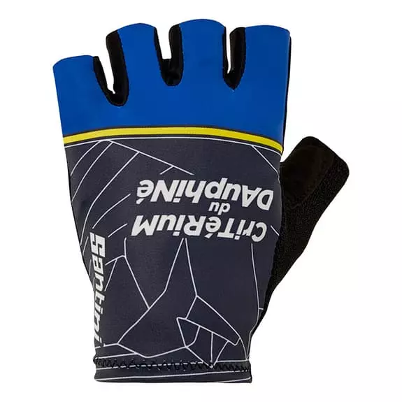 Santini Gants Critérium Du Dauphiné 2022 Noir Bleu Jaune 3 Santini Gants Critérium Du Dauphiné 2022 Noir Bleu Jaune