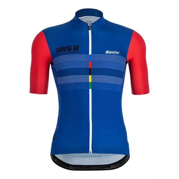 Équipement Santini UCI Leipzig 1960 Noir Rouge 4 Équipement Santini UCI Leipzig 1960 Noir Rouge – Image 2