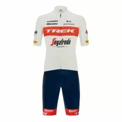 Santini Équipement Trek-Segafredo 2022 Pro Team Blanc Rouge - Coupe Sleek