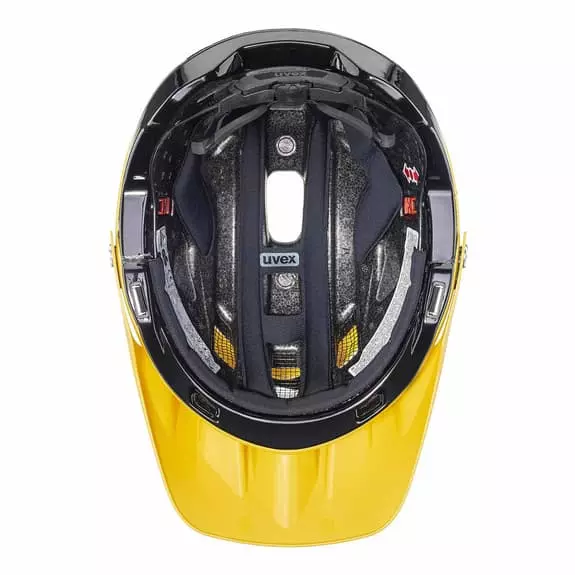 Casque Uvex Quatro Integrale Jaune Noir Mat 7 Casque Uvex Quatro Integrale Jaune Noir Mat – Image 5